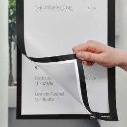 Magnetoplan Magnetofix samolepiaci magnetický rámček A3 čierny (2ks)