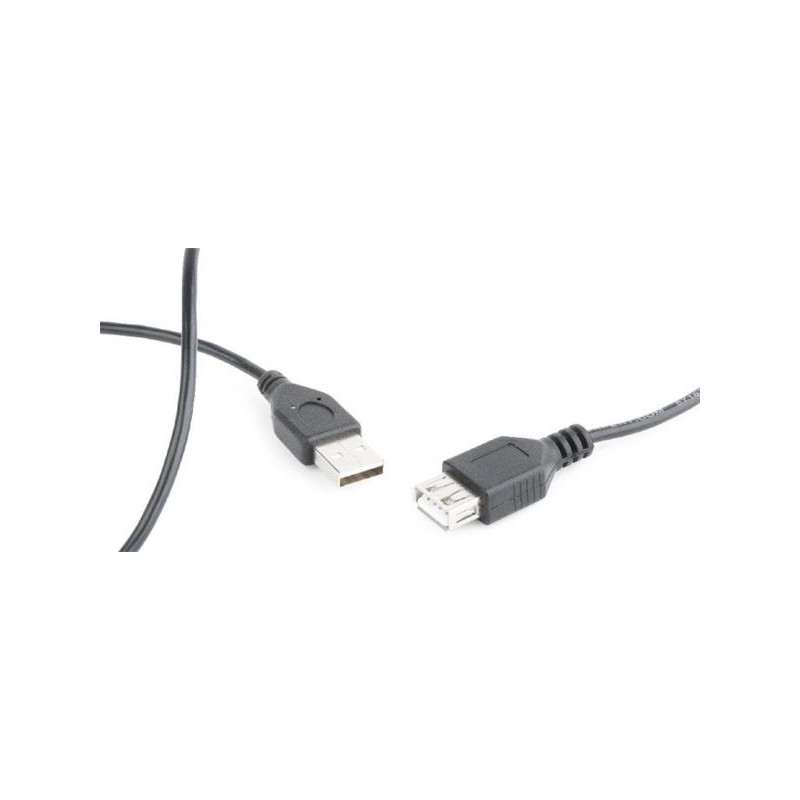 Gembird kábel USB 2.0 (AM - AF), predlžovací, 0.75 m, čierny