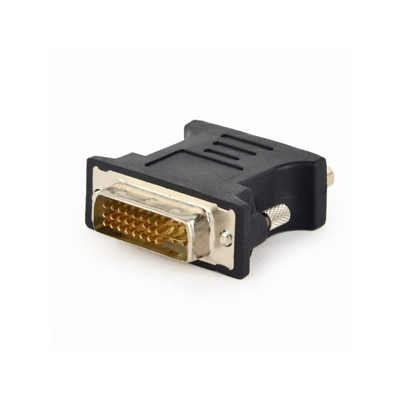 Gembird adaptér DVI-A (M) na VGA 15-pin HD - 3 rady (F), čierny