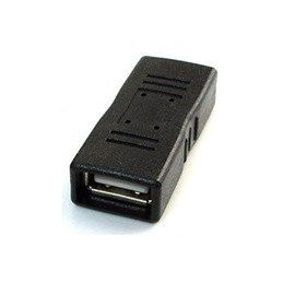 Gembird adaptér - spojka USB 2.0 (F) na USB 2.0 (F), čierny
