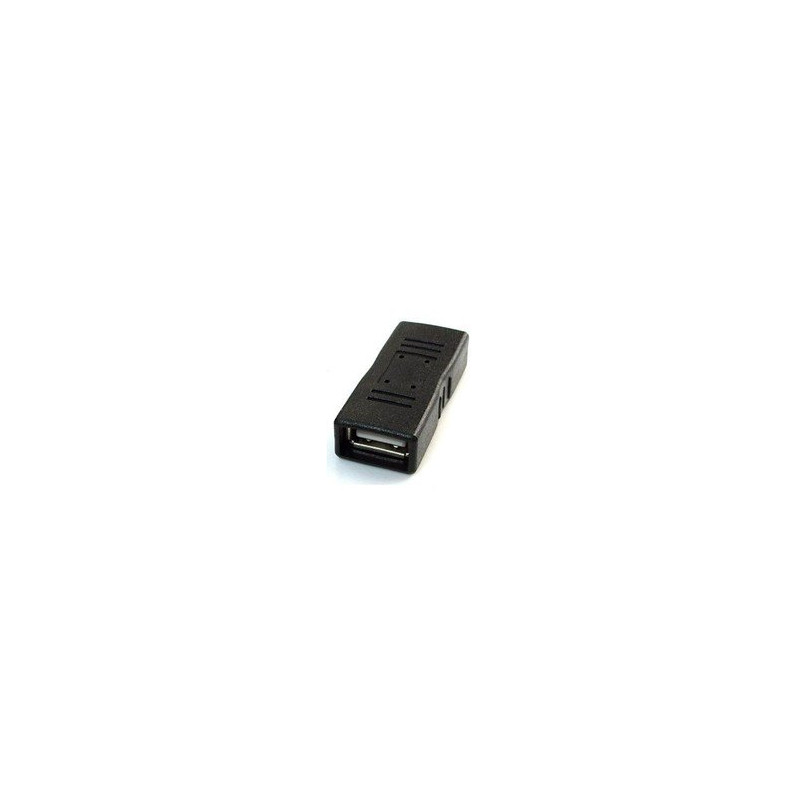 Gembird adaptér - spojka USB 2.0 (F) na USB 2.0 (F), čierny