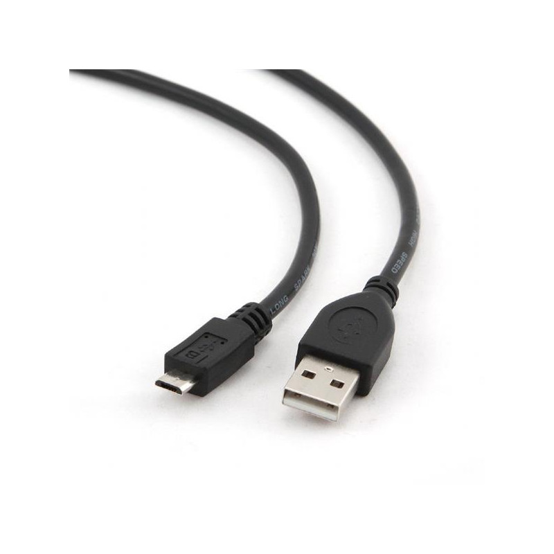 Gembird kábel Micro-USB (M)  na USB 2.0 (M) 3 m, čierny