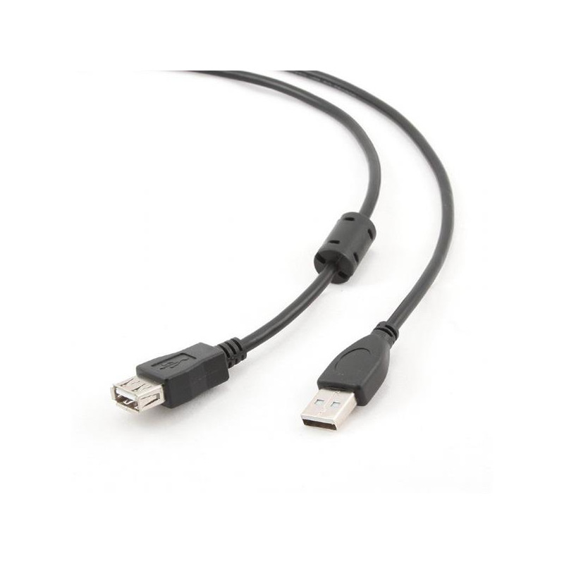 Gembird kábel USB 2.0 (AM - AF), predlžovací, prémiový, 1.8 m, čierny