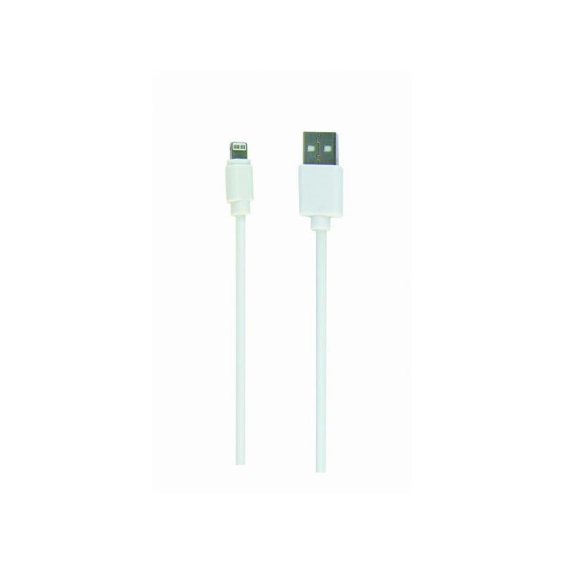 Gembird kábel nabíjací Lightning 8-pin (M) na USB 2.0 (M), 1 m, biely