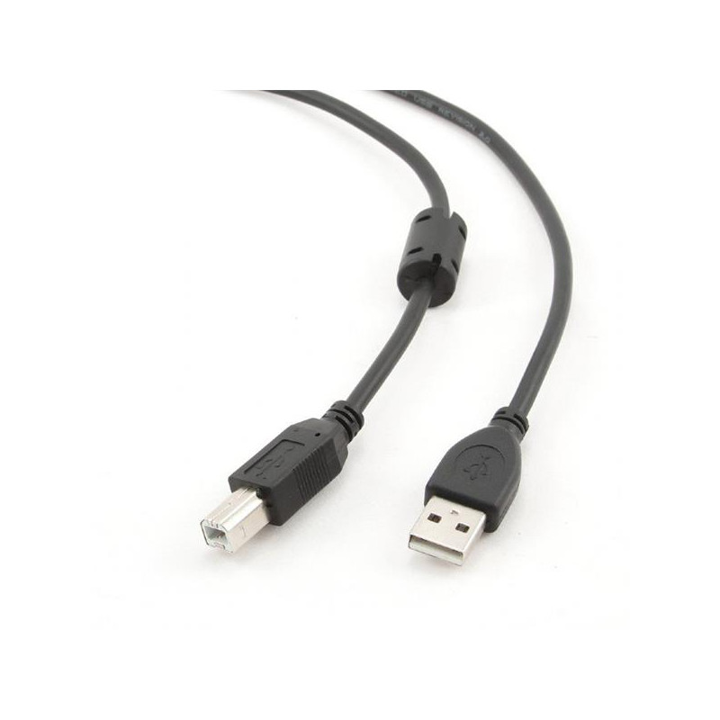 Gembird kábel USB 2.0 AM na USB 2.0 BM, prémiový, 4.5m, čierny