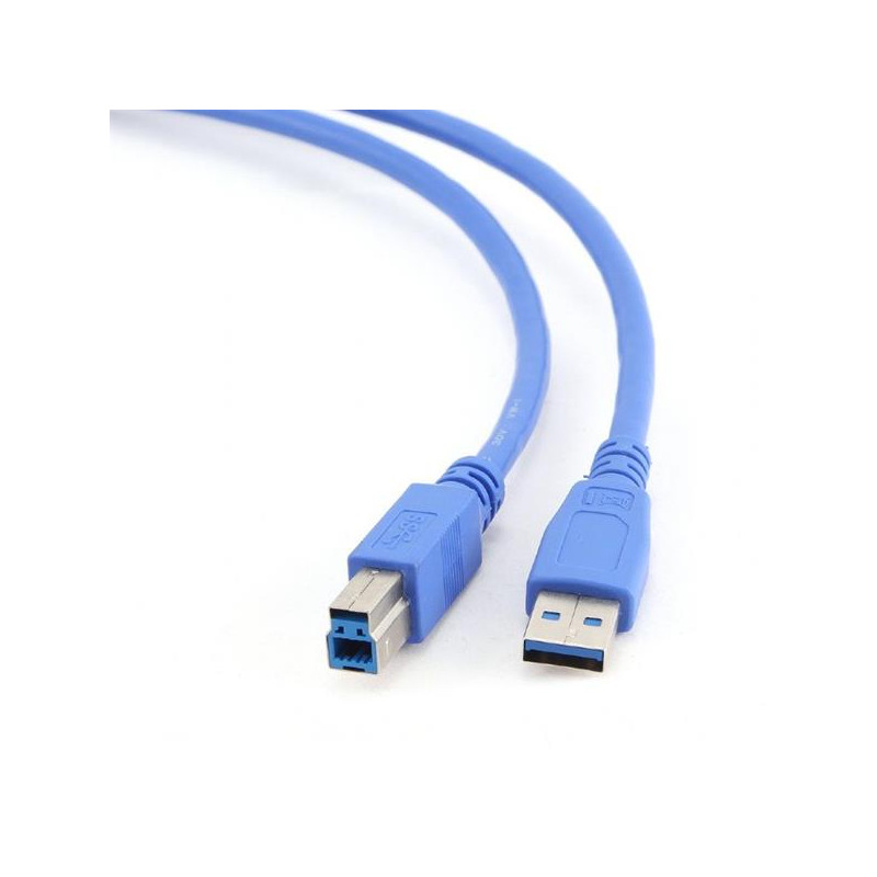 Gembird kábel USB 3.0 (AM) na USB 3.0 (BM), 0.5 m, modrý