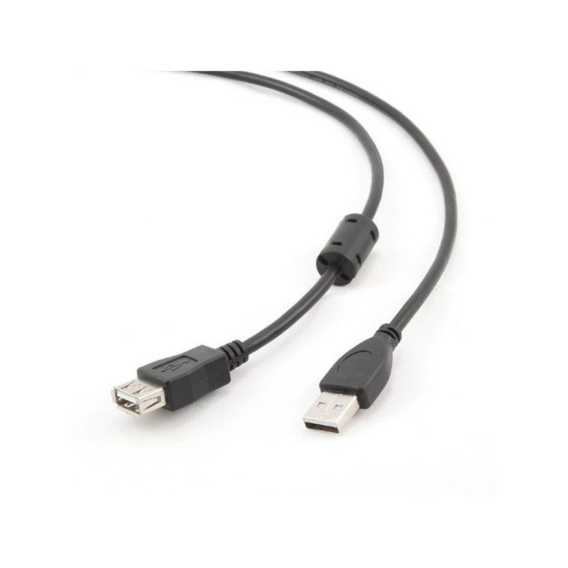 Gembird kábel USB 2.0 (AM - AF), predlžovací, prémiový, 4.5 m, čierny