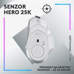 Logitech G502 X PLUS Gaming Mouse - WHITE/PREMIUM - EER2