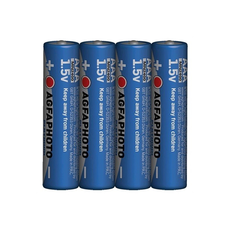 AgfaPhoto Power alkalická batéria 1.5V, LR03/AAA, shrink 4ks