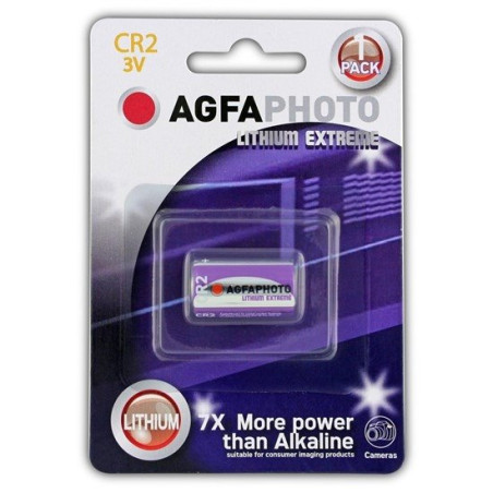 AgfaPhoto lithiová foto batéria 3V, CR2, blister 1ks
