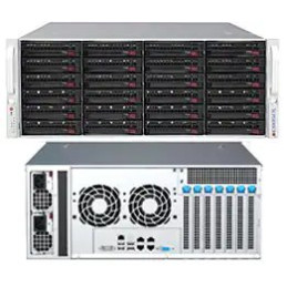 SUPERMICRO 4U chassis 24x 3,5 SAS/SATA (8x nvme,singel expander)+2x2,5" volitelný ,2x1200W (80PLUS Titanium)