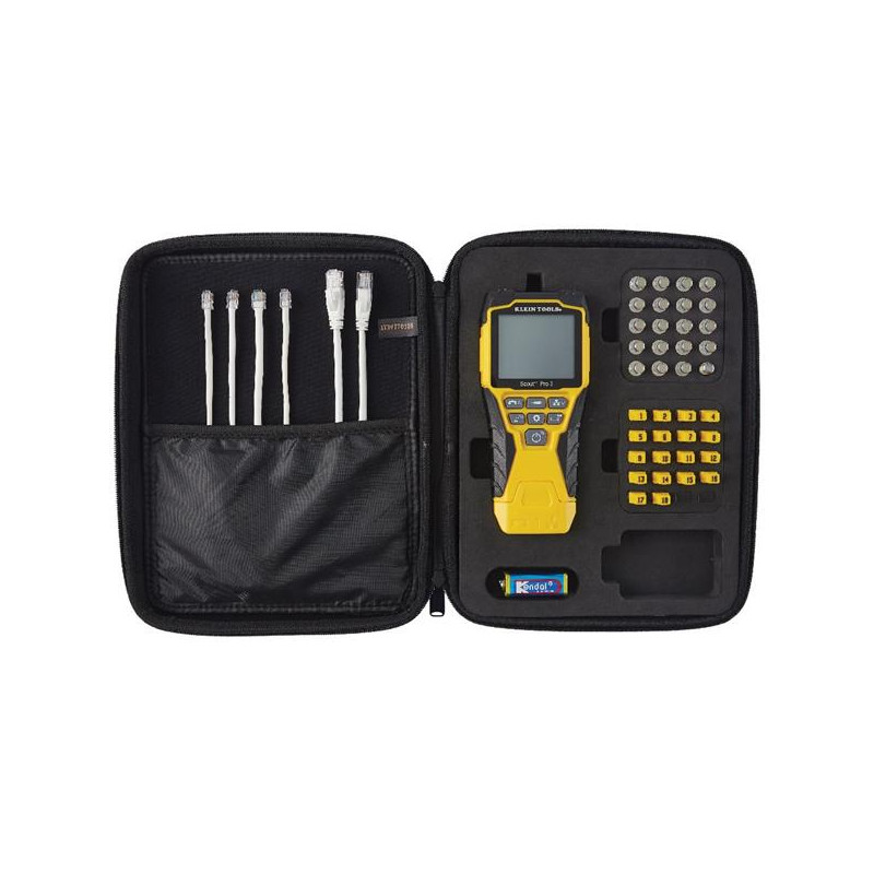 KLEIN TOOLS LAN TESTER - VDV Scout® Pro 3 Tester Kit Locator (PoE) - KLEIN TOOLS