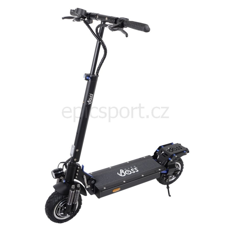CITY BOSS Elektrická koloběžka D1000L černá, 100W/18Ah/48V/EN 17128