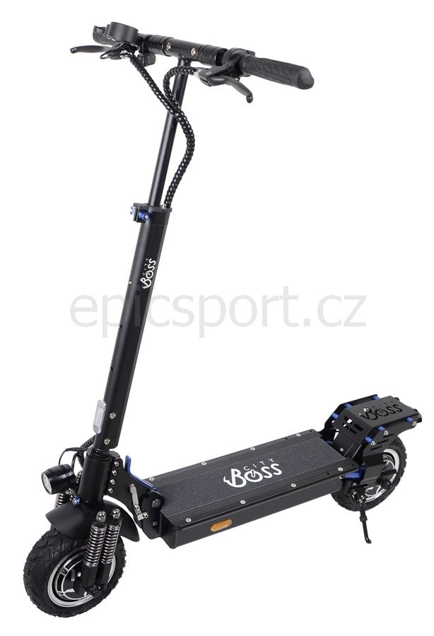 CITY BOSS Elektrická koloběžka D1000L černá, 100W/18Ah/48V/EN 17128