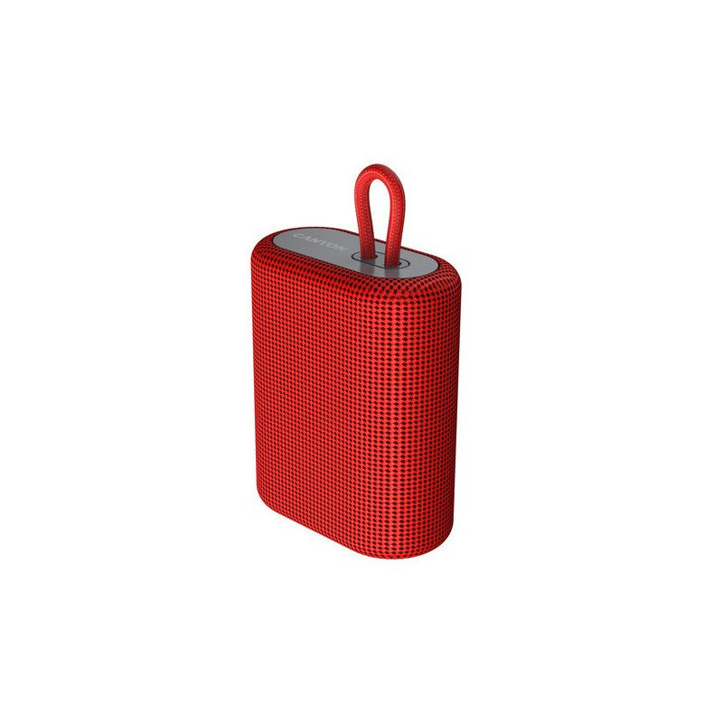 CANYON reproduktor BSP-4, BT V5.0, BLUETRUM AB5365A, 5W, 1200mAh, USB-C, microSD, červená