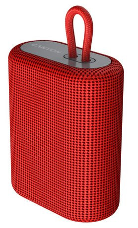 CANYON reproduktor BSP-4, BT V5.0, BLUETRUM AB5365A, 5W, 1200mAh, USB-C, microSD, červená