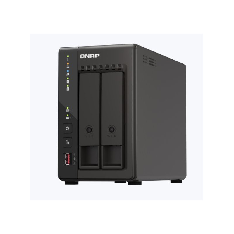 QNAP TS-253E-8G (4core 2,6GHz, 8GB RAM, 2x SATA, 2x M.2 NVMe slot, 2x HDMI 4K, 2x 2,5GbE, 4x USB)