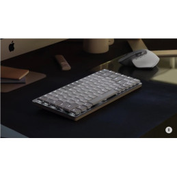 Logitech MX Mechanical Mini for Mac Minimalist Wireless Illuminated Keyboard - PALE GREY - US INT'L - EMEA