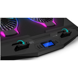 CONNECT IT NEO RGB chladicí podložka pod notebook, ČERNÁ