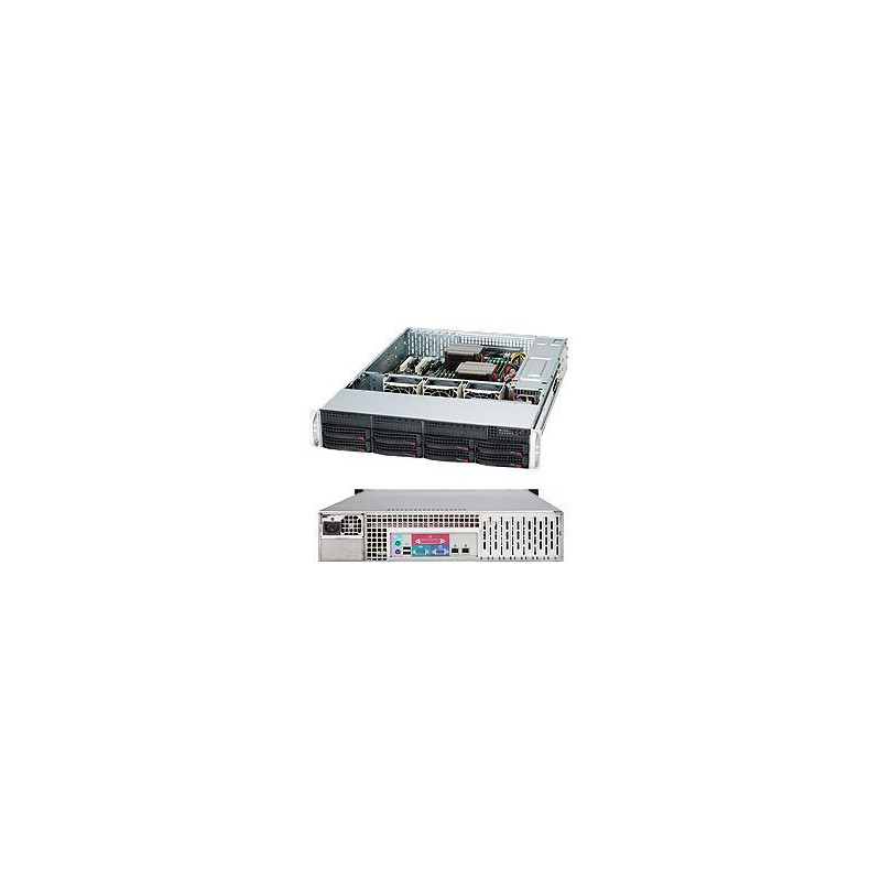 SUPERMICRO 2U chassis 8x 3,5" HS SAS3/SATA, 600W (80PLUS Platinum)