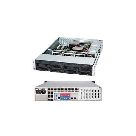 SUPERMICRO 2U chassis 8x 3,5" HS SAS3/SATA, 600W (80PLUS Platinum)