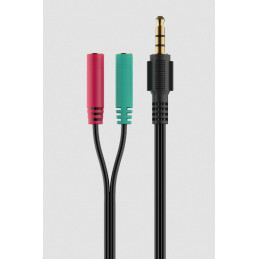 CANYON Herní headset Interceptor GH-8A, LED, PC/PS4/Xbox one, Deep bass, kabel 2m, USB+2x3,5F TRS jack + rozbočovač