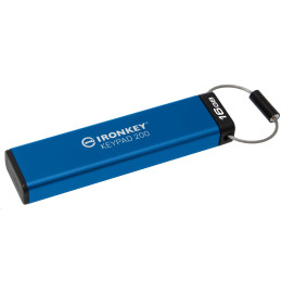 Kingston flash disk 16GB IronKey Keypad 200, FIPS 140-3 Lvl 3 (Pending) AES-256 Encrypted