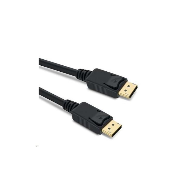 PremiumCord DisplayPort 1.4 přípojný kabel M/M, zlacené konektory, 2m
