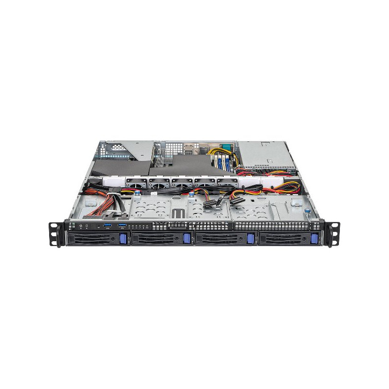 ASRock Rack 1U4LW-X570 RPSU - AM4, X570, 4xDDR4 ECC/nonECC UDIMM, 4x3,5"HS SATA, 2xM.2, 1xPCIe, 2x450W, IPMI