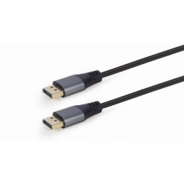 Gembird kábel DisplayPort (M/M), 8K, Premium, 1.8 m, čierny