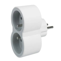 LEGRAND Revolution rozbočovač 2x2P+T, bílo-šedá
