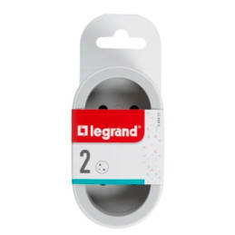 LEGRAND Revolution rozbočovač 2x2P+T, bílo-šedá