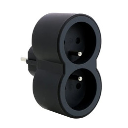 LEGRAND Revolution rozbočovač 2x2P+T, bílo-černá