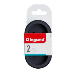 LEGRAND Revolution rozbočovač 2x2P+T, bílo-černá