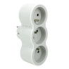 LEGRAND Revolution rozbočovač 3x2P+T, bílo-šedá