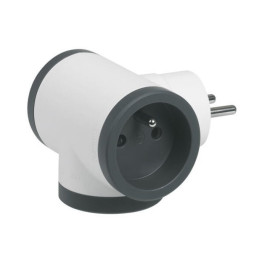 LEGRAND Revolution rozbočovač 3x2P+T, bílo-černá