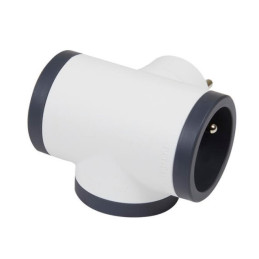 LEGRAND Revolution rozbočovač 3x2P+T, bílo-černá