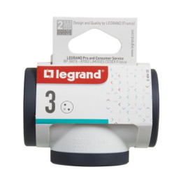 LEGRAND Revolution rozbočovač 3x2P+T, bílo-černá