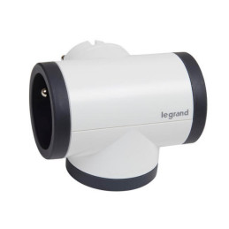LEGRAND Revolution rozbočovač otočný 3x2P+T, bílo-šedá