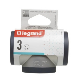 LEGRAND Revolution rozbočovač 3x2P+T, hliník