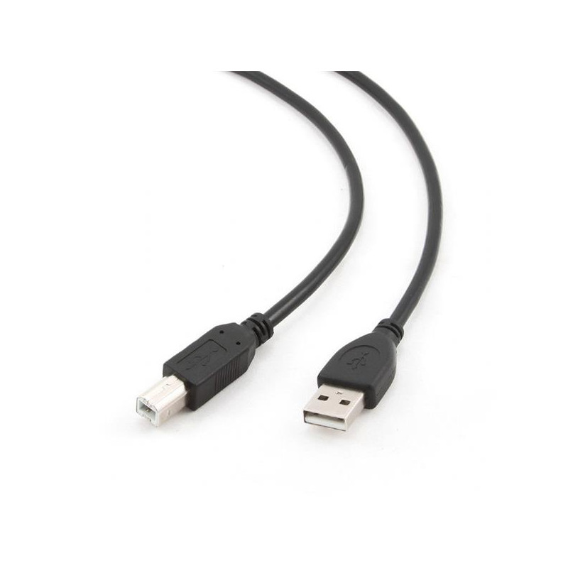 Gembird kábel USB 2.0 AM na USB 2.0 BM, prémiový, 1m, čierny