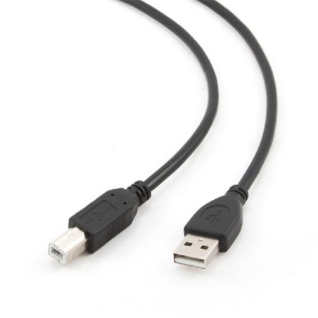 Gembird kábel USB 2.0 AM na USB 2.0 BM, prémiový, 1m, čierny