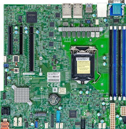 SUPERMICRO MB LGA1200 (Xeon E3-2300), C252, 4xDDR4, 6xSATA3, M.2, 4xPCIe4.0 (x8, 2 x4, x2), VGA, 2x LAN, IPMI