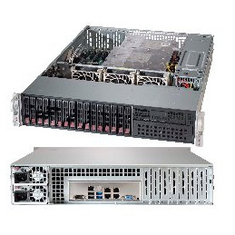 SUPERMICRO 2U chassis 16x 2,5 HS SAS3/SATA (8NVMe), 2x1200W (80PLUS Titaninum)