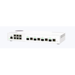 QNAP řízený switch 10port QSW-M2108-2C (6x 2,5GbE RJ45 + 4x kombinované 10GbE SFP+/RJ-45)