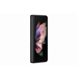 Samsung Kožený zadný kryt Z Fold3 čierny