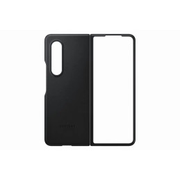 Samsung Kožený zadný kryt Z Fold3 čierny