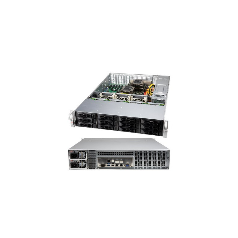 SUPERMICRO 2U chassis 12x 3,5" HS SAS3/SATA/NVMe, 2x920W (80PLUS Platinum)