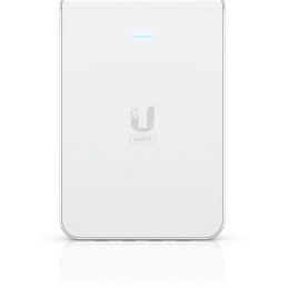 Ubiquiti Přístupový bod Dualband UniFi U6 In-Wall WiFi 6, Swittch 4-port 1Gb, MIMO 2.4 Ghz+ 5 GHz, 1/1x PoE in/out