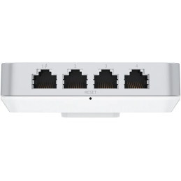 Ubiquiti Přístupový bod Dualband UniFi U6 In-Wall WiFi 6, Swittch 4-port 1Gb, MIMO 2.4 Ghz+ 5 GHz, 1/1x PoE in/out